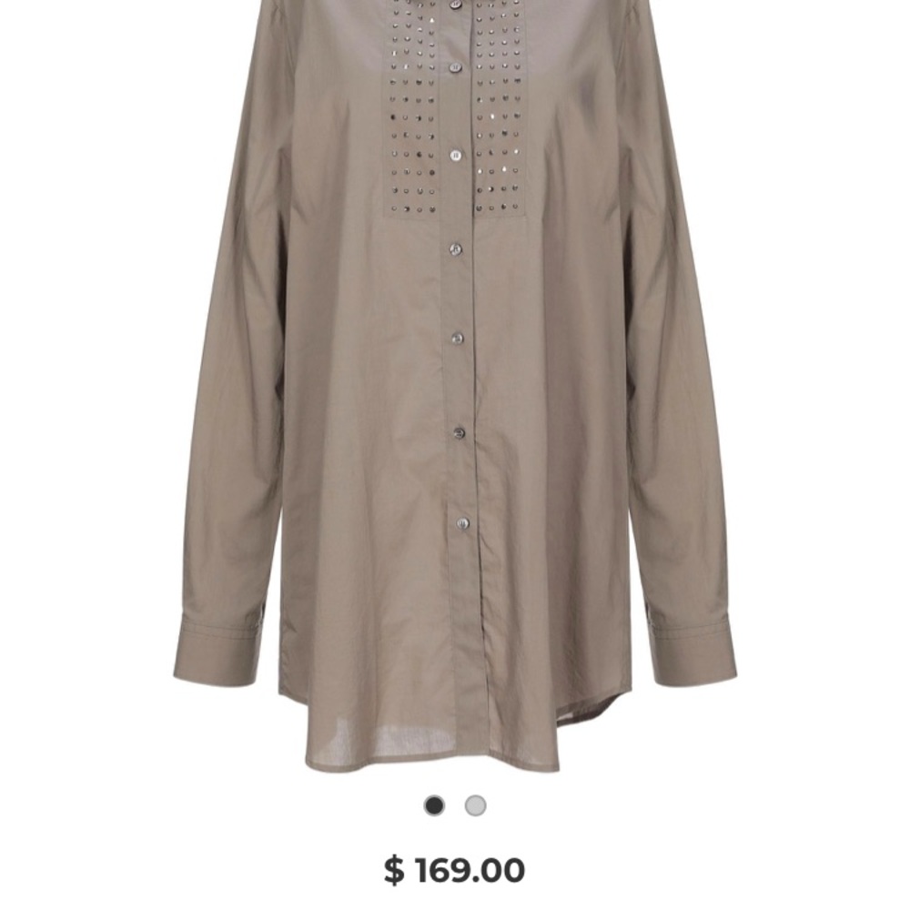 Marella Black Button Down Shirt - image 7